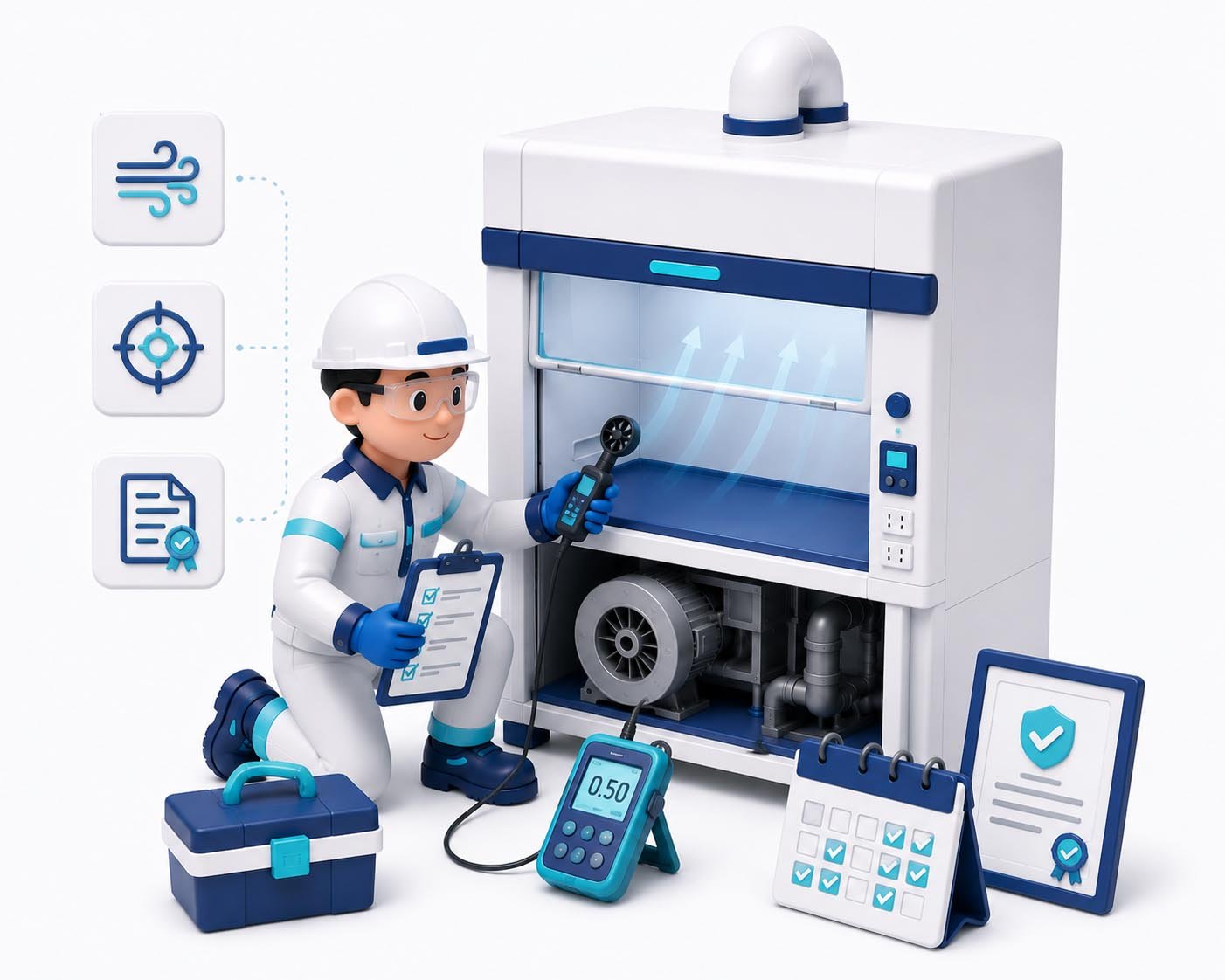 Kalibrasi dan Sertifikasi Fume Hood