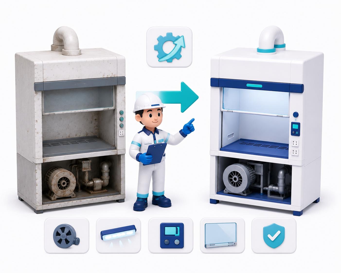 Retrofit Modernisasi Fume Hood