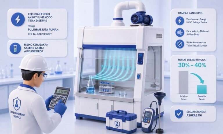biaya kerugian fume hood
